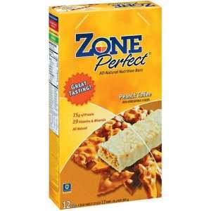 ZonePerfect All Natural Nutrition Bar, Peanut Toffee, 1.76 Ounce Bars 