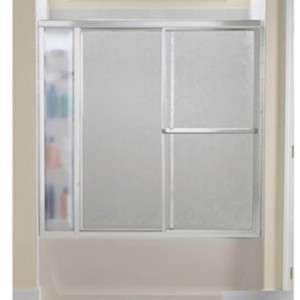 Sterling 60 By Pass Tub Door   Silver  