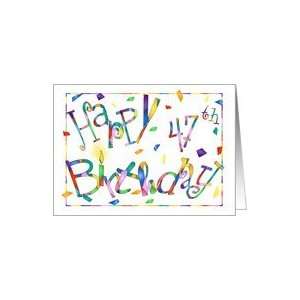 47 Years Old Funtastic Birthday Cards Card: Toys & Games