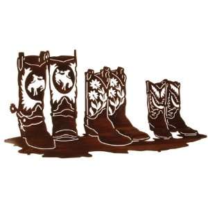  Western Boots Fashion Metal Wall Art   24 Home & Kitchen