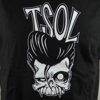 TSOL True Sounds Of Liberty Punk Band T shirt Medium Black Fang 