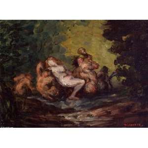   Oil Reproduction   Paul Cezanne   32 x 24 inches   Neried and Tritons
