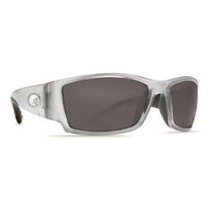  Costa Del Mar Corbina Sunglasses   Silver Frame   Dark 