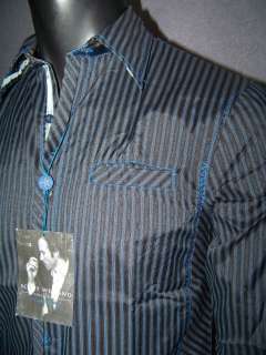 NEW SCOTT WEILAND FENDER English Laundry Shirt IRONVILLE BLUE STRIPES 