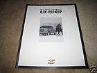 1997 Chevrolet C/K 1500 2500 Silverado truck pickup sales brochure 