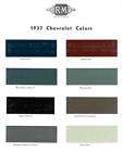 1936 CHEVY PAINT COLOR SAMPLE CHIPS CARD OEM COLORS items in 