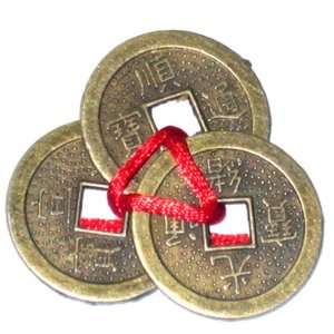  Feng Shui 3 Coins Wealth Financial Business Money C12010 