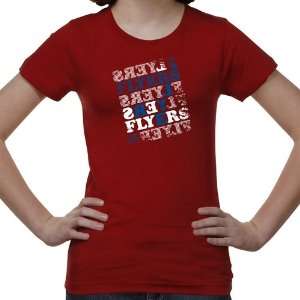 Dayton Flyers Youth Crossword T Shirt   Red: Sports 