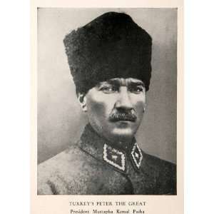  1929 Print Turkey President Mustapha Kemal Pasha Ottoman 