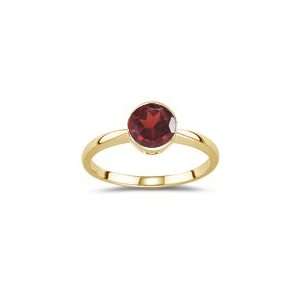  0.57 Cts Garnet Solitaire Ring in 14K Yellow Gold 6.0 