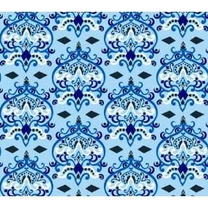  Caden Lane Luxe Blue Damask Changing Pad Cover Baby
