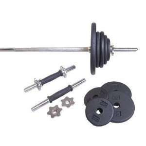  CAP 160 lb Barbell Set w/ Threaded Ends (Includes 2 