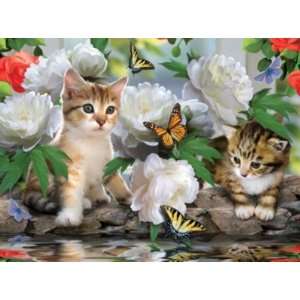  Among the Peonies Jigsaw Puzzle 1000 Piece: Toys & Games