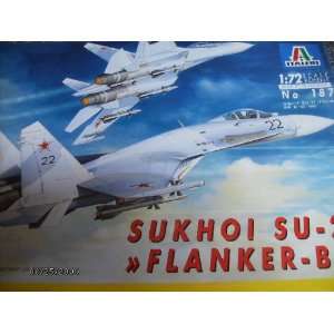  Sukhoi Su 27 Flanker B Model Kit #187 By Italeri 