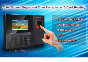   Employee Time Clock System,Attendance Clock with RFID Reader  