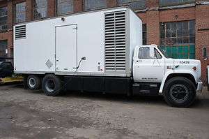   Truck Mounted 460KW Generator, 1985, 400hrs, GMC Sound Attenuated 208V
