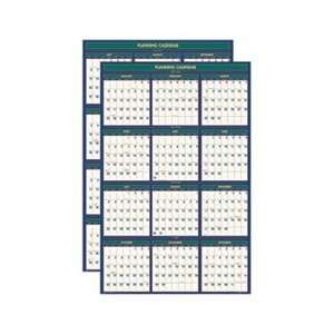  Four Seasons Reversible Business/Academic Wall Calendar 