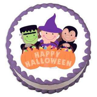 Trick or Treaters ~ Edible Image Icing Cake, Cupcake Topper ~ LOOK 