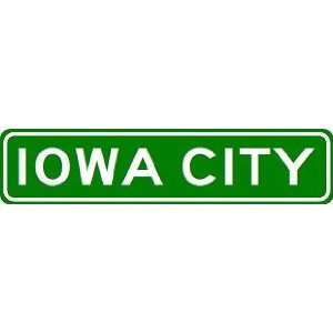  IOWA CITY City Limit Sign   High Quality Aluminum Sports 