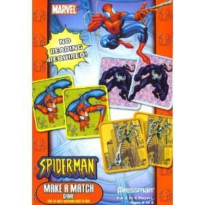  Pressman Spider man Make a Match Travel Game: Toys & Games