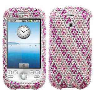Rhinestones Shield Protector Case for T Mobile myTouch 3G (3.5mm Jack 