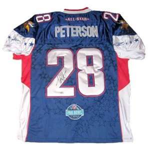   Peterson Autographed Uniform   Pro Bowl   Autographed NFL Jerseys