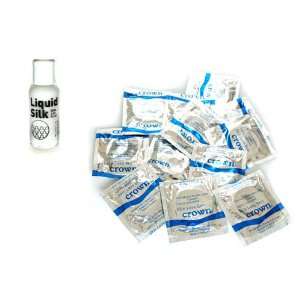 Beyond Seven Crown Latex Condoms Lubricated 72 condoms Liquid Silk 50 