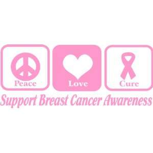   * Love * Cure Breast Cancer Awareness Sticker Car Decal: Automotive