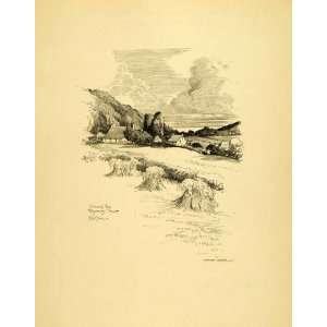 1927 Print Poet Thomas Rhymer Tower Earlston Scotland Landscape Gordon 