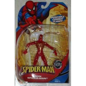  2008 Iron Spider Man   Clear Red Rare Variant Toys 