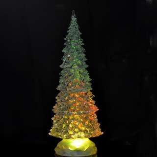 Crystal 5 Multi Color Crystal LED Flash Christmas Tree Lights XMAS 