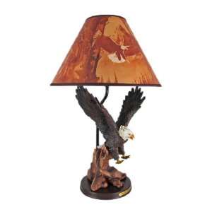  FREE FALL Soaring Eagle 20 Inch Table Lamp w/ Shade: Home 