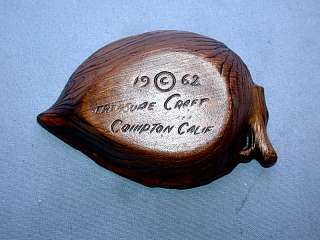   for a Vintage 1962 Treasure Craft Figural Compton California Ashtray