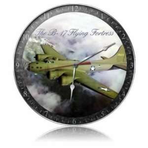   17 Fog Vintage Metal Clock Military Flying Fortress