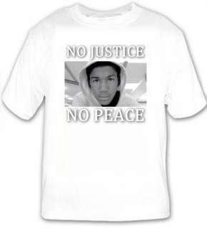 TRAYVON MARTIN NO JUSTICE NO PEACE ***FAST & *** T SHIRT 