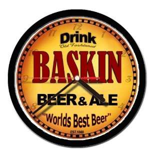  BASKIN beer and ale cerveza wall clock: Everything Else