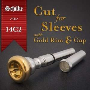   24k Gold Rim Cup Cut for Reeves Sleeves Musical Instruments