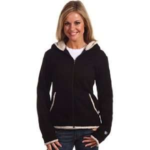  KUHL Full Zip Hooded Fleece Jacket   Womens Black, XS 