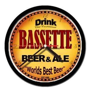  BASSETTE beer and ale cerveza wall clock: Everything Else