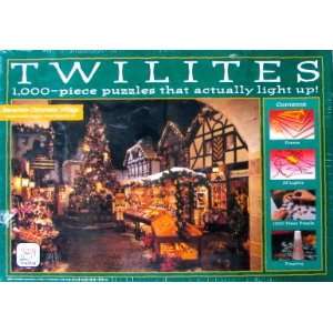   Bavarian Christmas Village 1000 Piece Light up Puzzle Toys & Games