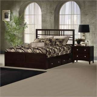   transitional design of tiburon kona storage bed is evident in the