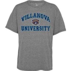  Villanova Wildcats Old School Grey Vintage Tri Blend T 