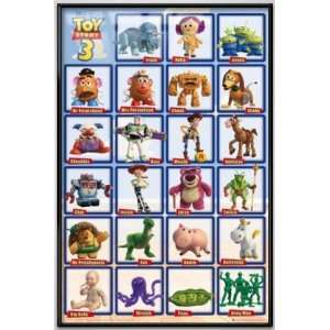 Toy Story 3   Framed Movie Poster (23 Character Grid) (Size: 24 x 36 