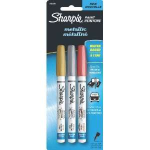 Sanford Sharpie Extra Fine Metallic Paint Pen, Gold/Silver 