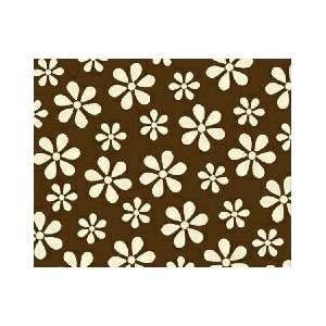   Fitted Cradle Sheet   Cream Floral Brown Woven   Made In USA: Baby