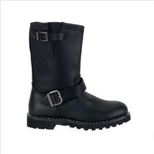  Demonia ENG/B/LE Mens Engineer Boots in Black Leather 