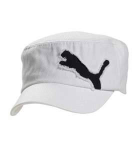 NUEVO! Gorra de golf PUMA Clairmont/sombrero militares WHITE/BLACK