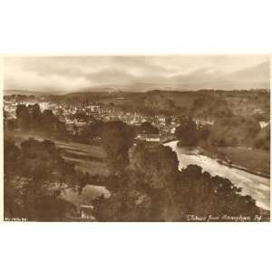   Postcard View from Sharpham Road Totnes England UK 
