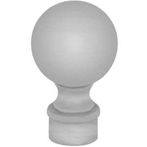 Lavi Industries 44 604/1H Satin (Brushed) Stainless Steel Ball Finial 