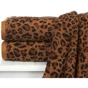  Leopard Print Bath Towel: Home & Kitchen